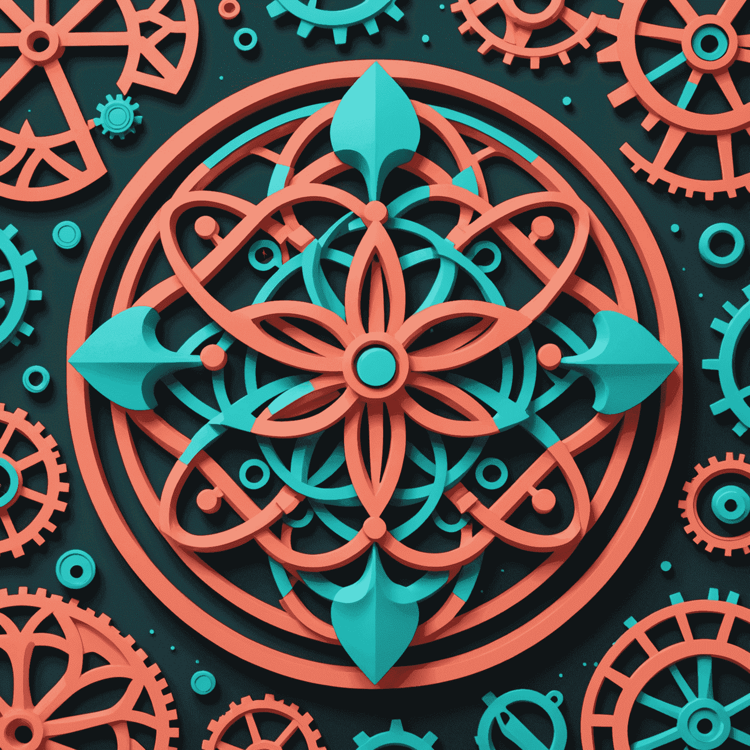 Impactify logo - A vibrant coral and turquoise design featuring interconnected community symbols