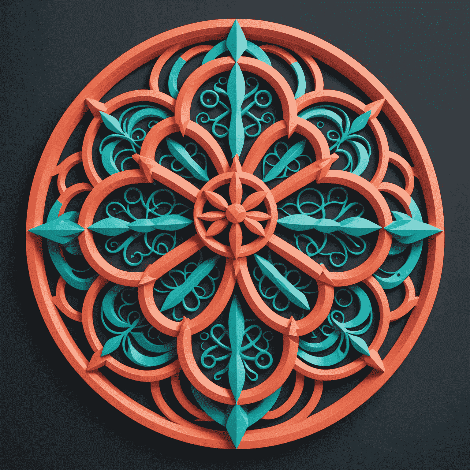 Impactify logo - A vibrant coral and turquoise design featuring interconnected community symbols