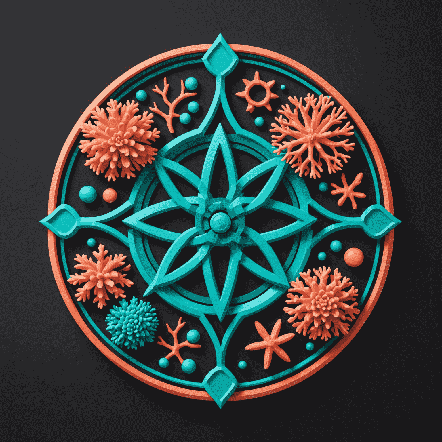 Impactify logo - A vibrant coral and turquoise design featuring interconnected community symbols
