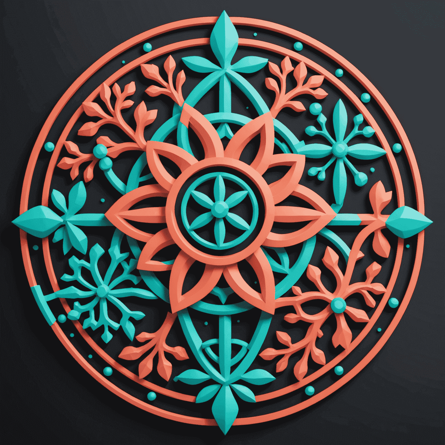Impactify logo - A vibrant coral and turquoise design featuring interconnected community symbols